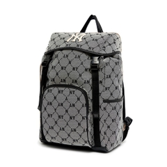 1070 -  Balo MLB NY Monogram Diamond Jacquard New York Yankees Gray - Xám - Code 3ABKM011N 50GRS [HÀNG CHÍNH HÃNG]