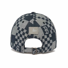 999 -  Nón MLB Monogram Checker Board Big B Denim FW Unisex Street Style - Code 3ACPCC12N 43BKS [HÀNG CHÍNH HÃNG]
