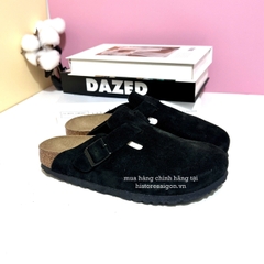 2632 - Dép Birkenstock Boston Soft Footbed Black 660473 [HÀNG CHÍNH HÃNG]