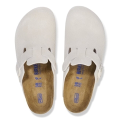 2658 - Dép Birkenstock Boston Soft Footbed Antique White 1027693 / 1027667 [HÀNG CHÍNH HÃNG]