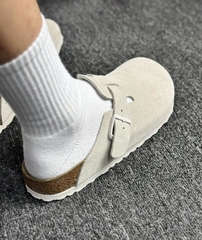 2658 - Dép Birkenstock Boston Soft Footbed Antique White 1027693 / 1027667 [HÀNG CHÍNH HÃNG]