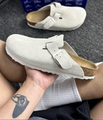 2658 - Dép Birkenstock Boston Soft Footbed Antique White 1027693 / 1027667 [HÀNG CHÍNH HÃNG]