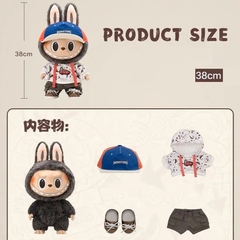 1135 - Labubu Vans Off The Walls 38cm - POPMART The Monster Vinyl Plush Doll Art Toy - Code 6941848280091 [HÀNG CHÍNH HÃNG]