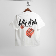 2153 - Áo New Era NY Roll The Dice Trắng [HÀNG CHÍNH HÃNG]