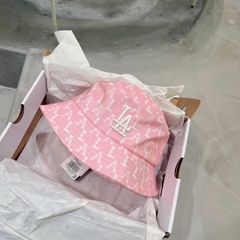 1066 -  Nón MLB LA Bucket Hat Monogram Crayon LA Dodgers - Hồng Pink - Code 32CP30111 07P [HÀNG CHÍNH HÃNG]