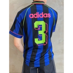 1684 - Áo Adidas Originals Jcquard Jersey Semi Lucid Blue / Black KD2307 - Xanh Dương Đen [HÀNG CHÍNH HÃNG]