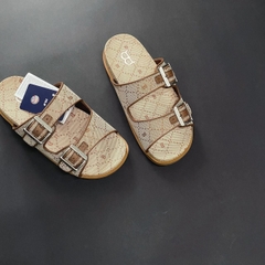 990 -  Dép MLB Double Slides Dia Mono Boston Redsox Biege - Code 3ALPCTM33 43BGS [HÀNG CHÍNH HÃNG]