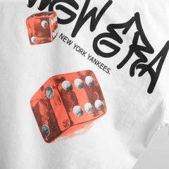 2153 - Áo New Era NY Roll The Dice Trắng [HÀNG CHÍNH HÃNG]