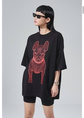 1743 -  Áo Life Work Life Big Logo Basic Black Red LWBLBR [HÀNG CHÍNH HÃNG]