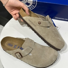 1942 - Dép Birkenstock Boston Soft Footbed Taupe 560773/560771 [HÀNG CHÍNH HÃNG]