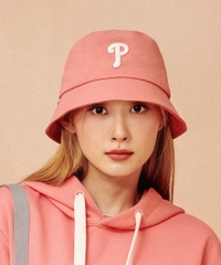 1068 -  Nón MLB Big P Bucket Hat Philadelphia Phillies Classic - Hồng Pink - Code 3AHT0071N 10COS [HÀNG CHÍNH HÃNG]