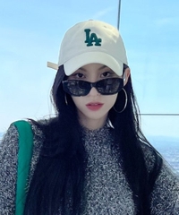 433 -  Nón MLB Unstructured Ball cap - Trắng Kem - LA Xanh Lá [HÀNG CHÍNH HÃNG]