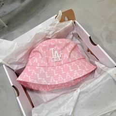 1066 -  Nón MLB LA Bucket Hat Monogram Crayon LA Dodgers - Hồng Pink - Code 32CP30111 07P [HÀNG CHÍNH HÃNG]