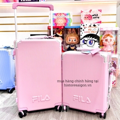 1794 - Vali Fila Hồng Size 24 Ký Gửi Embossed Logo [HÀNG CHÍNH HÃNG]