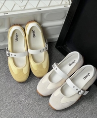 2750 - Giày Jeep Mary Jane Vintage Suede White 2026 | P661W13404 [HÀNG CHÍNH HÃNG]