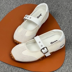 2750 - Giày Jeep Mary Jane Vintage Suede White 2026 | P661W13404 [HÀNG CHÍNH HÃNG]