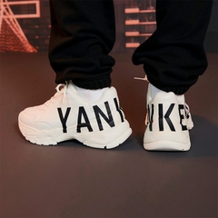 583 -  Giày MLB BigBall Chunky P Mega Logo New York Yankees White - Code 3ASHC2B2N 50WHS [HÀNG CHÍNH HÃNG]