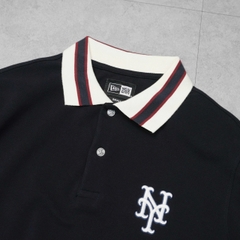 2150 - Áo Polo New Era NY 59FIFTY MLB Doughnut Xanh Navy Tay Viền [HÀNG CHÍNH HÃNG]