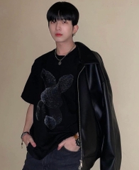 1863 - Áo ADLV Fuzzy Rabbit Đen ADLV-23SS-SSBKZR-BLK Acmé de la vie [HÀNG CHÍNH HÃNG]
