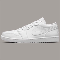 072 -  Giày Nike Air Jordan 1 Low Triple White 553558 136 | 553560 136 [HÀNG CHÍNH HÃNG]