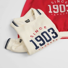 2163 - Áo Sweater New Era Polo 1903 Yankee Trắng Kem [HÀNG CHÍNH HÃNG]