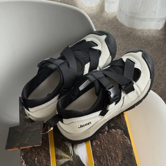 2102 - Giày Sandals Jeep Functional Hiking Outdoor 'White Black' PD243WAS1035 [HÀNG CHÍNH HÃNG]