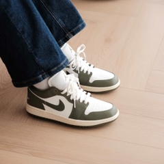 2041 - Giày Nike Air Jordan 1 Low Medium Olive DC0774-122 [HÀNG CHÍNH HÃNG]
