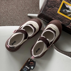 2099 - Giày Jeep Mary Jane Hybrid ''Brown'' P651W13147 [HÀNG CHÍNH HÃNG]