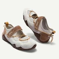 2160 - Giày Jeep Mary Jane Outdoor Brown Gray PX241WAS932 [HÀNG CHÍNH HÃNG]