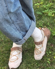 2160 - Giày Jeep Mary Jane Outdoor Brown Gray PX241WAS932 [HÀNG CHÍNH HÃNG]