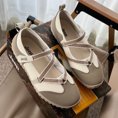 1717 - Giày Jeep Outdoor Shoes Women's Low Top Begie P651W13111 [HÀNG CHÍNH HÃNG]