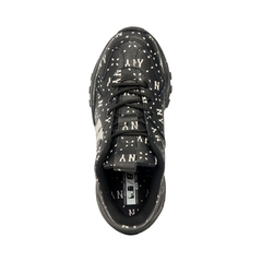 588 -  Giày MLB Bigball CHUNKY Saffiano Dia Monogram NEW YORK YANKEES - 3ASHMS13N-50BKS [HÀNG CHÍNH HÃNG]