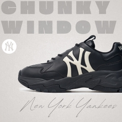 1022  -  Giày MLB Chunky Bigball NY Window New York Yankees Black - Đen - Code 3ASHBCW3N 50BKS [HÀNG CHÍNH HÃNG]