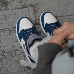 823 -  Giày Nike Air Jordan 1 Low True Blue Cement 553560 412 / 553558 412 [HÀNG CHÍNH HÃNG]