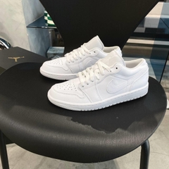 072 -  Giày Nike Air Jordan 1 Low Triple White 553558 136 | 553560 136 [HÀNG CHÍNH HÃNG]