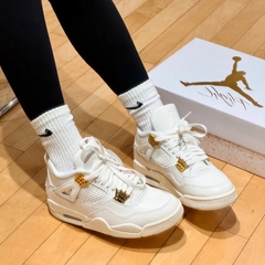1674 - Giày Nike Air Jordan 4 Sail Metallic Gold - AQ9129 170 [HÀNG CHÍNH HÃNG]