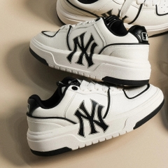 092 -  Giày MLB NY Chunky Liner - Trắng Viền Đen - Code 3ASXCA12N-50WHS [HÀNG CHÍNH HÃNG]