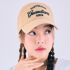 395 -  Nón MLB Unstructured Ball cap - Nâu - Cleverland Guardian [HÀNG CHÍNH HÃNG]