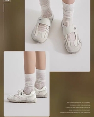 2734 - Giày Jeep Mary Jane Comfort Velcro "Grey" | P661W3399 [HÀNG CHÍNH HÃNG]