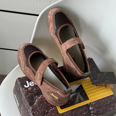 2044 - Giày Jeep The Spirit Mary Jane ''Spike Choco'' P651W13129 [HÀNG CHÍNH HÃNG]