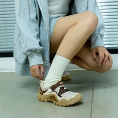 1715 - Giày Jeep Mary Jane Velcro Choco PD241WAS873 [HÀNG CHÍNH HÃNG]