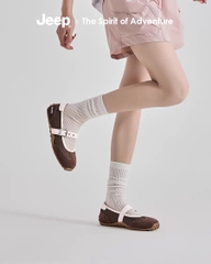 2744 - Giày Jeep Mary Jane Vintage Suede Brown 2026 | P661W134104 [HÀNG CHÍNH HÃNG]