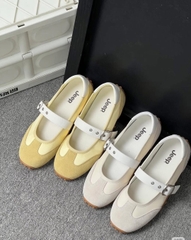 2750 - Giày Jeep Mary Jane Vintage Suede White 2026 | P661W13404 [HÀNG CHÍNH HÃNG]