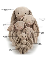 2077 - JellyCat 108cm Bunny Cream Trắng - Jellycat Bashful Bunny Cream Really Really Big 108cm [HÀNG CHÍNH HÃNG]