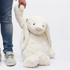 2077 - JellyCat 108cm Bunny Cream Trắng - Jellycat Bashful Bunny Cream Really Really Big 108cm [HÀNG CHÍNH HÃNG]