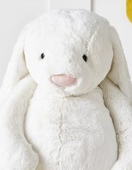 2077 - JellyCat 108cm Bunny Cream Trắng - Jellycat Bashful Bunny Cream Really Really Big 108cm [HÀNG CHÍNH HÃNG]