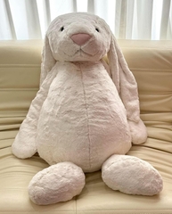 2077 - JellyCat 108cm Bunny Cream Trắng - Jellycat Bashful Bunny Cream Really Really Big 108cm [HÀNG CHÍNH HÃNG]
