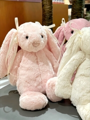 2143 - JellyCat Bashful Bunny Blush 31cm - Jellycat Bashful Blush Bunny Medium 31cm Màu Hồng Đào [HÀNG CHÍNH HÃNG]