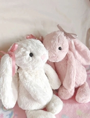 2143 - JellyCat Bashful Bunny Blush 31cm - Jellycat Bashful Blush Bunny Medium 31cm Màu Hồng Đào [HÀNG CHÍNH HÃNG]