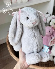 2196 - JellyCat Bashful Bunny Silver 31cm - Jellycat Bashful Silver Bunny Medium 31cm [HÀNG CHÍNH HÃNG]